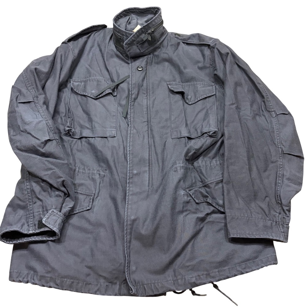 Propper M-65 Field Coat Mens Large Long Navy Blue Military Jacket